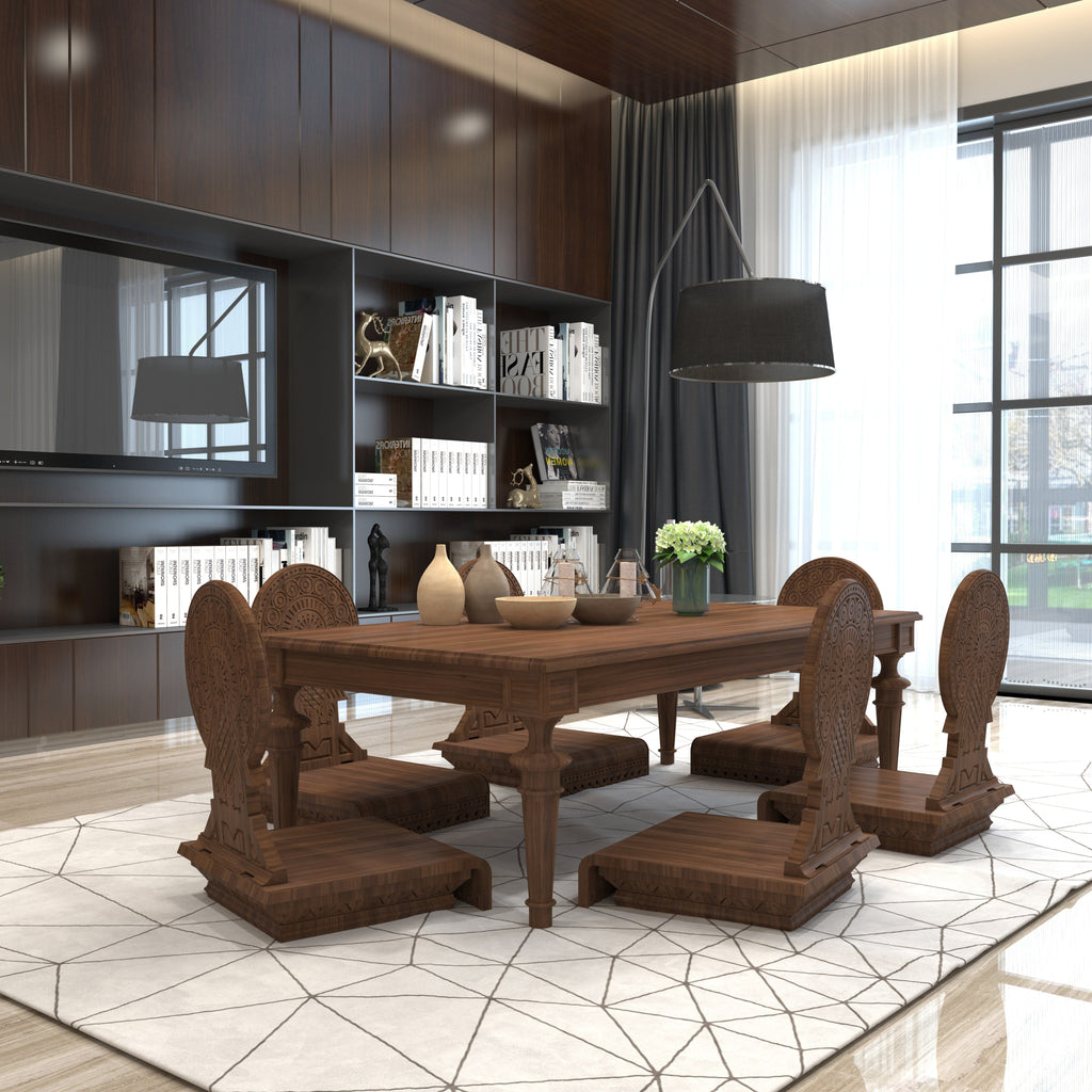 Mandara Solid Wood Dining Set – product image 1
