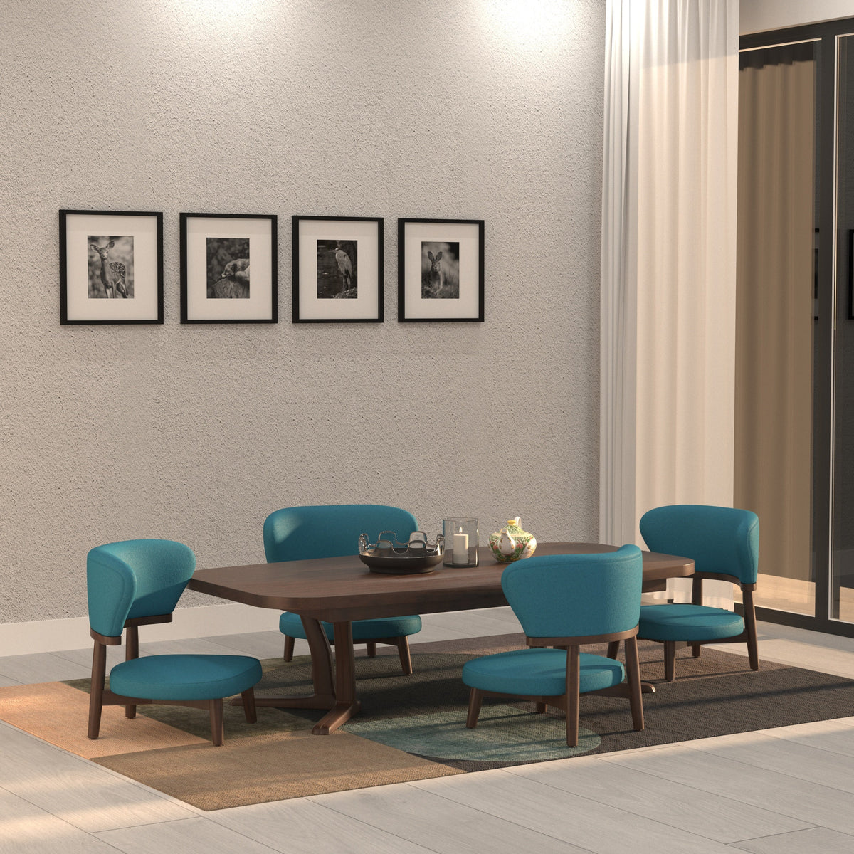 Amelie Solid Wood Dining Set – product image 1