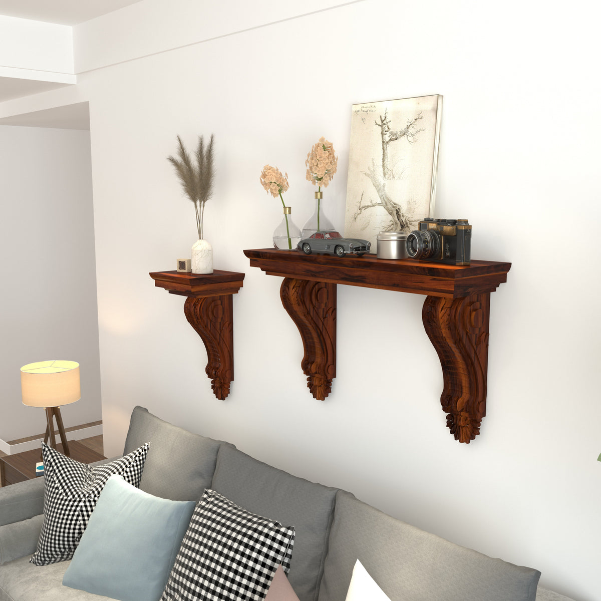 Silas Curved Wall Shelf — view 2