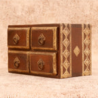 Selma Solid Wood Brass Detail Storage Box - Dark - product image 4