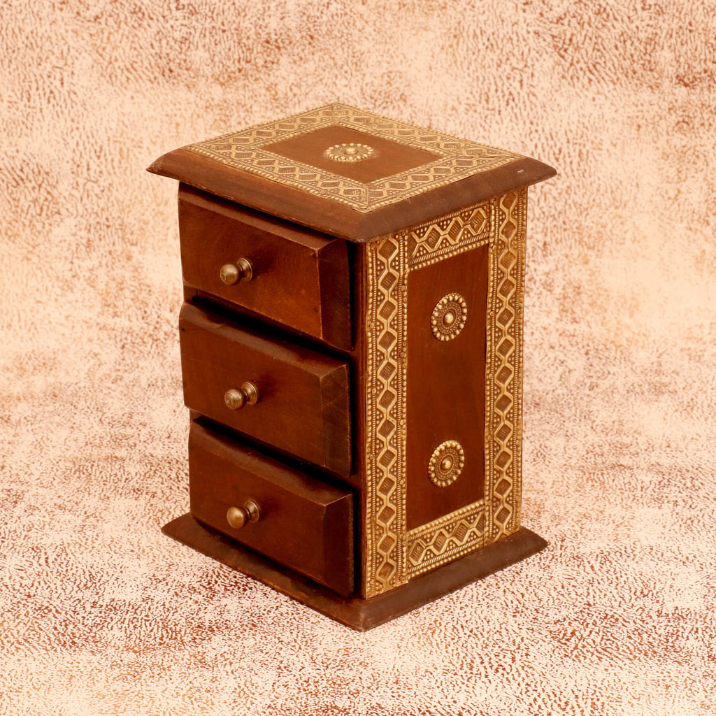 Eldon Solid Wood 3 Drawer Desk Chest - Dark - product image 4