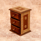 Eldon Solid Wood 3 Drawer Desk Chest - Dark - product image 4