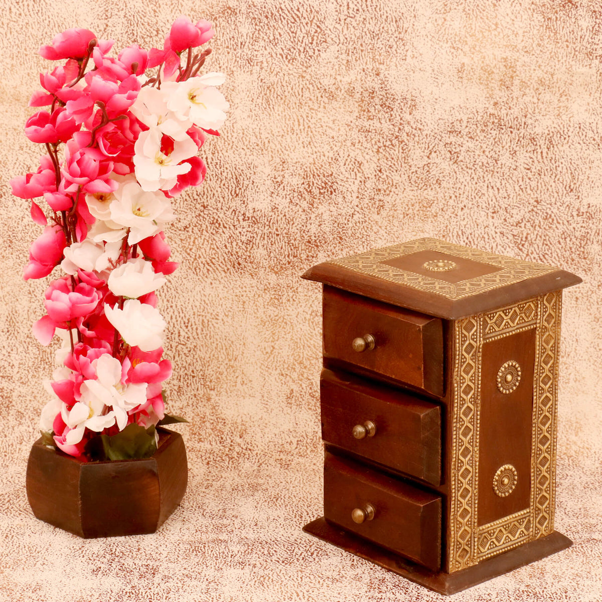 Eldon Solid Wood 3 Drawer Desk Chest - Dark - product image 1