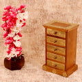Fenn Solid Wood 5 Drawer Desk Chest - Natural - product image 1