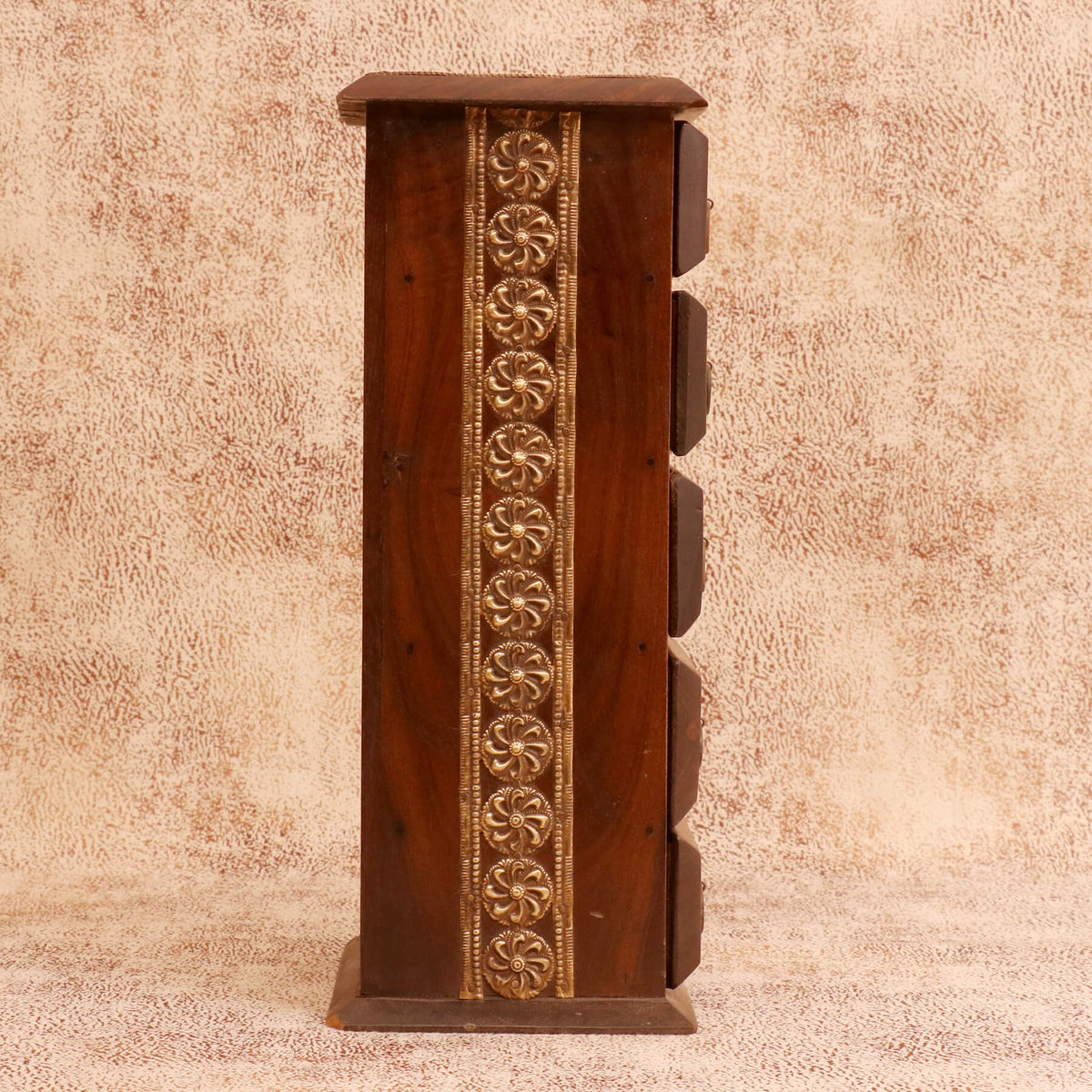 Linus Solid Wood Slim Drawer Tower - Dark - product image 5
