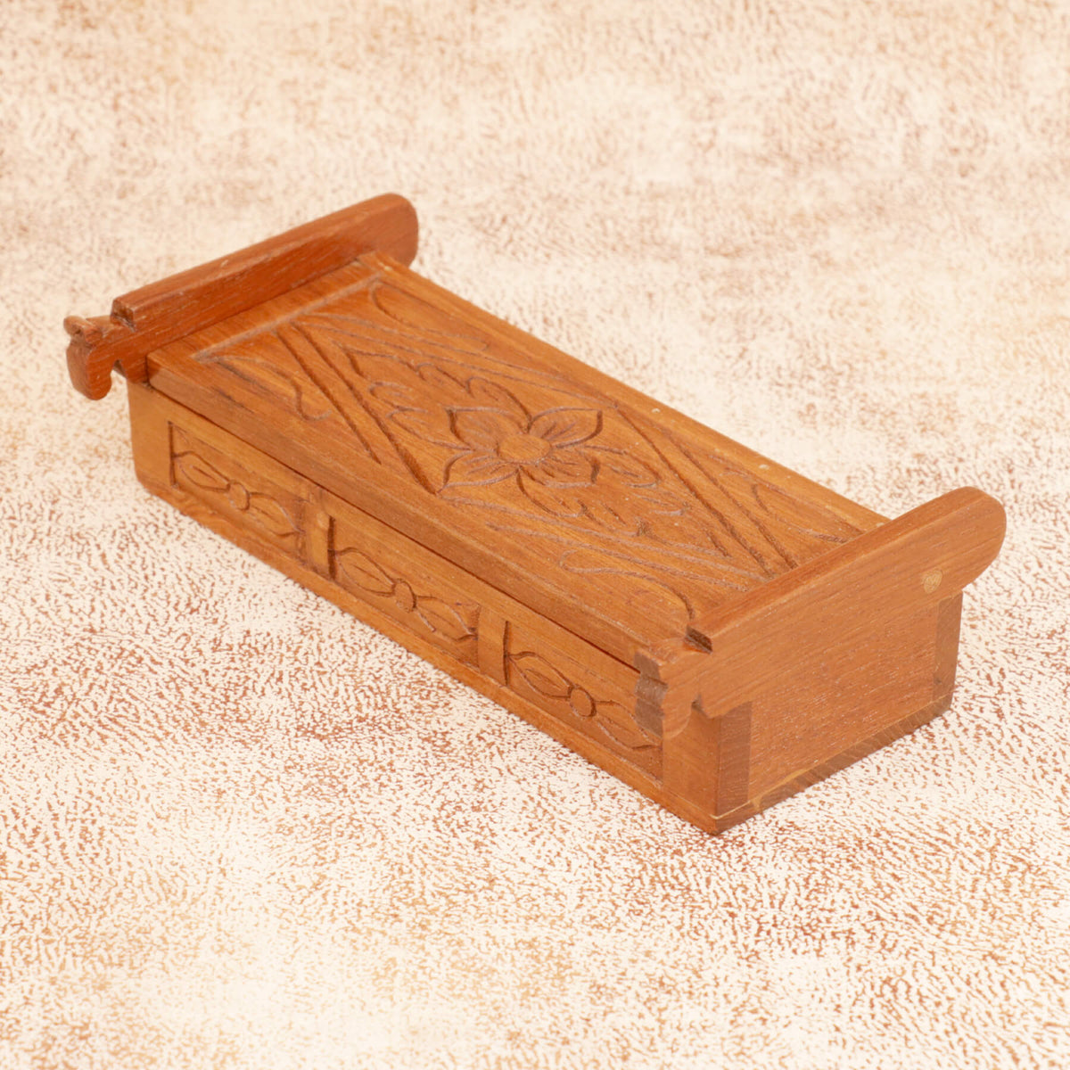 Romy Carved Storage Box — view 1