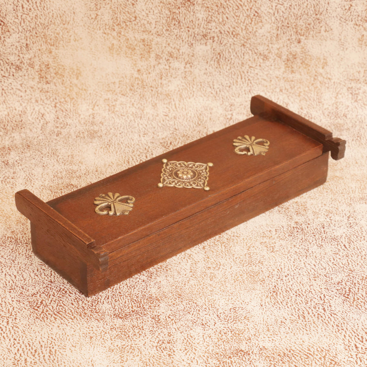 Rhea Solid Wood Storage Box — view 1