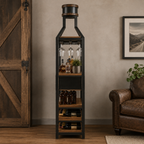 Open Road Wein- und Spirituosenregal in industrieller Flaschenform