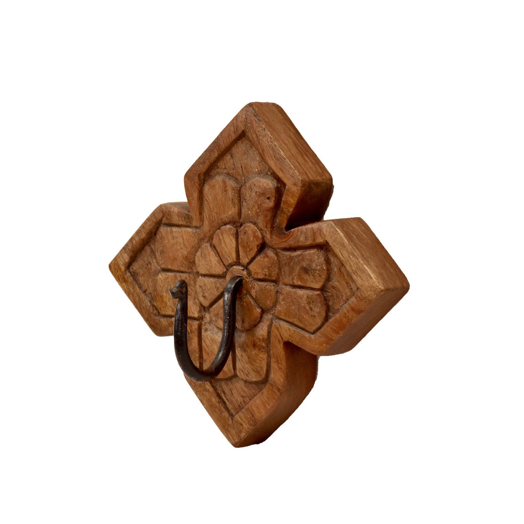 Calla Solid Wood Wall Hook Rack — view 2