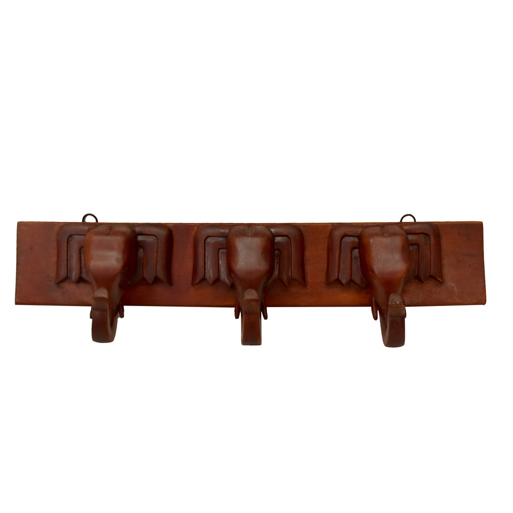 Delphine Elephant 3-Hook Wall Rack — view 1