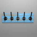 Arlo Distressed Rustic Engineered Wood Wall Hook Rack — view 1