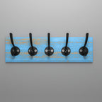 Arlo Distressed Rustic Engineered Wood Wall Hook Rack — view 1