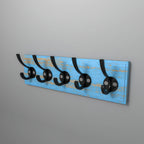 Arlo Distressed Rustic Engineered Wood Wall Hook Rack — view 2
