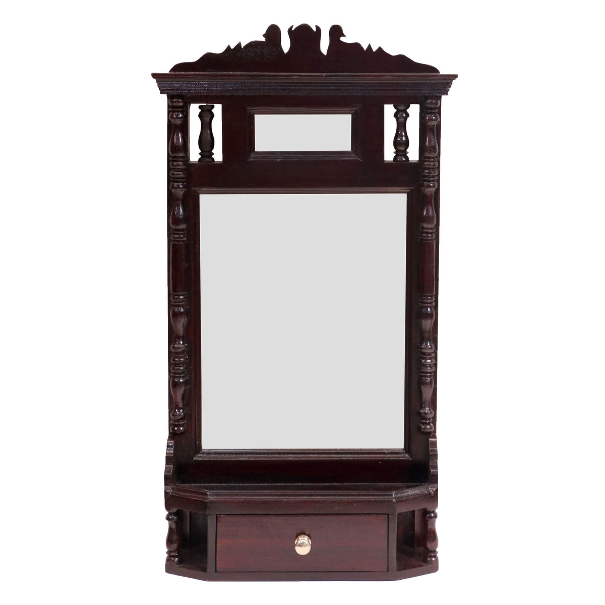 Clara Solid Wood Wall Mirror — view 1