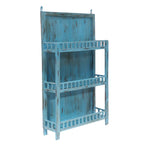Alina Vintage Blue Wall Shelf — view 2