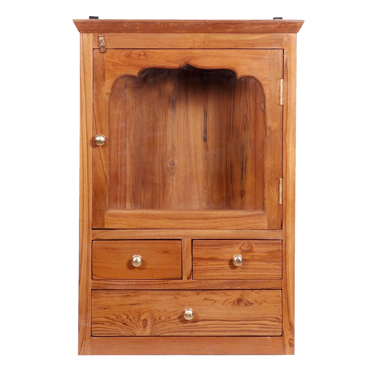 Delphine Glass Panel Wall Cabinet — view 2