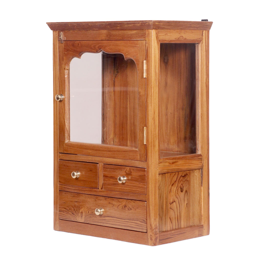 Delphine Glass Panel Wall Cabinet — view 1