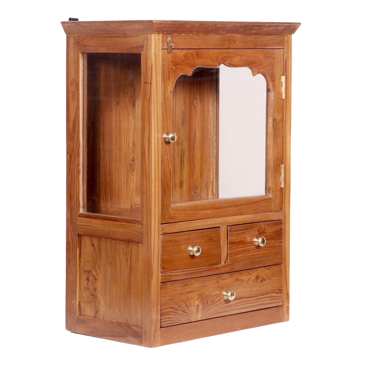 Delphine Glass Panel Wall Cabinet — view 3
