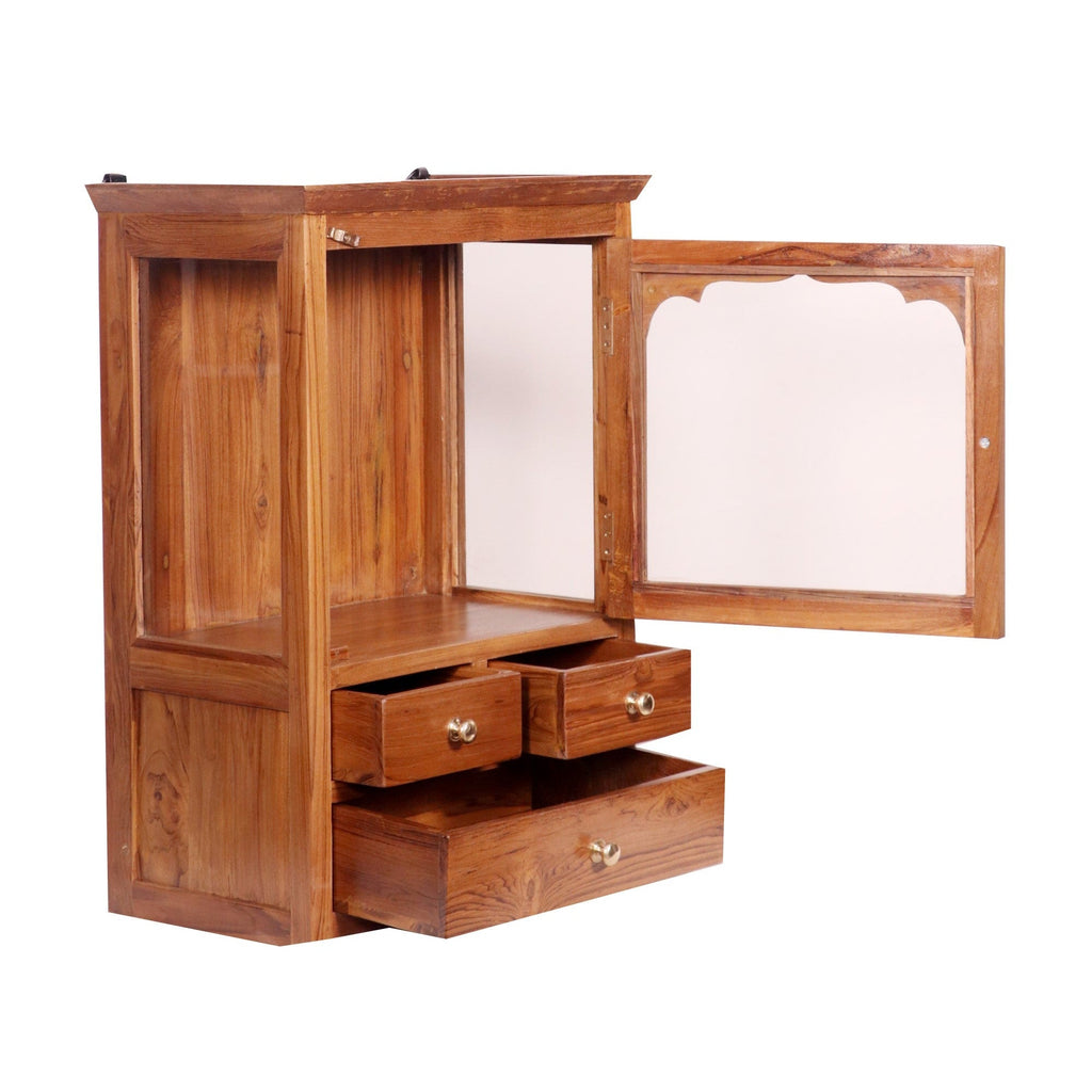 Delphine Glass Panel Wall Cabinet — view 4
