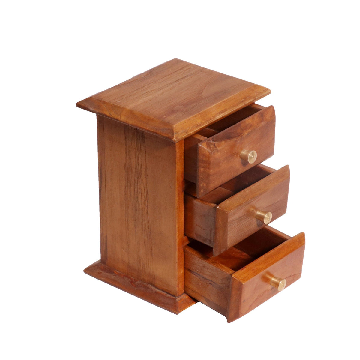 Lucien Solid Wood 3 Drawer Desk Chest - Natural - product image 1