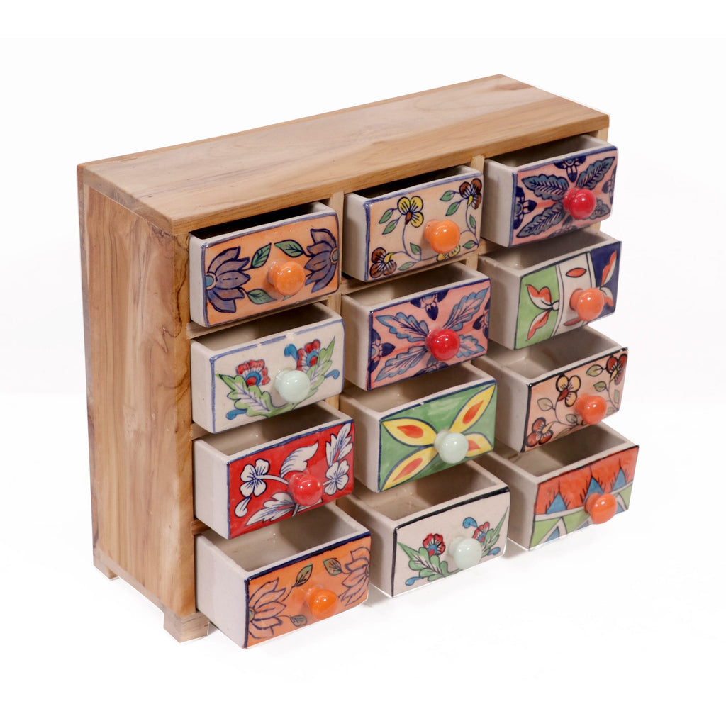 Isola 12 Drawer Ceramic Organizer - product image 1