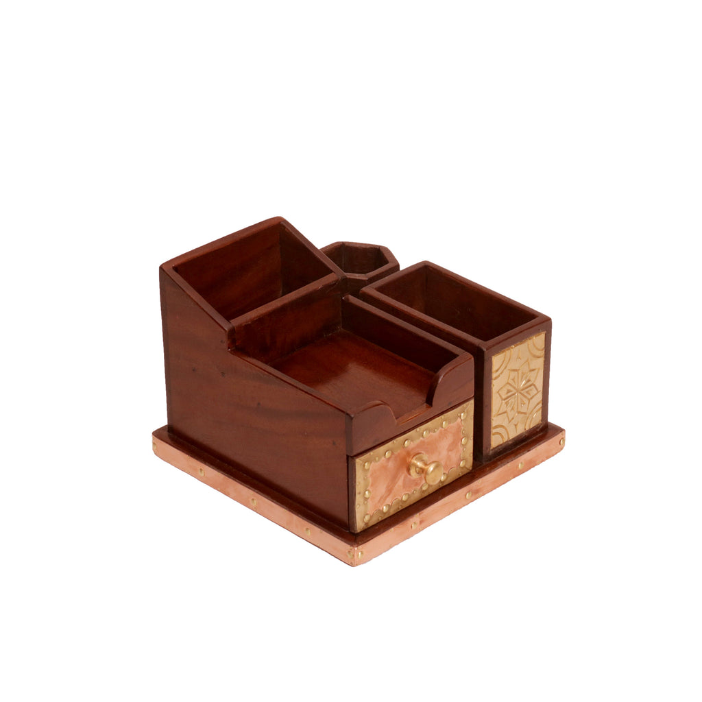Colby Solid Wood 5 Compartment Desk Organizer - product image 4