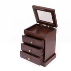 Leonie Solid Wood 4 Compartment Jewellery Chest - product image 1