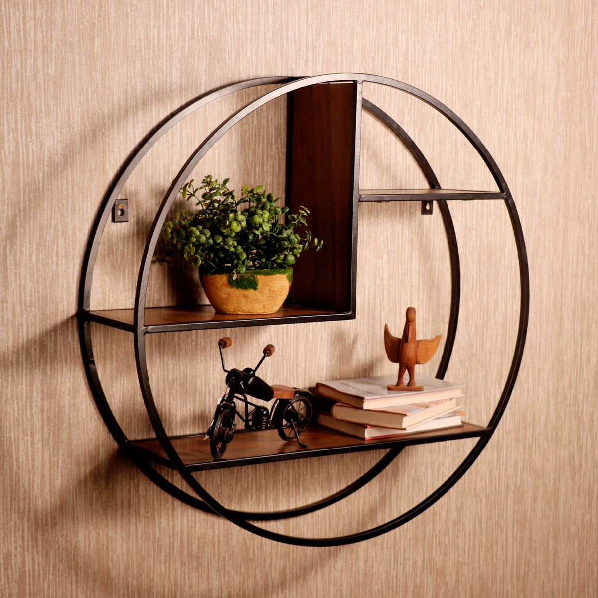 Bianca Solid Wood Wall Shelf — view 1