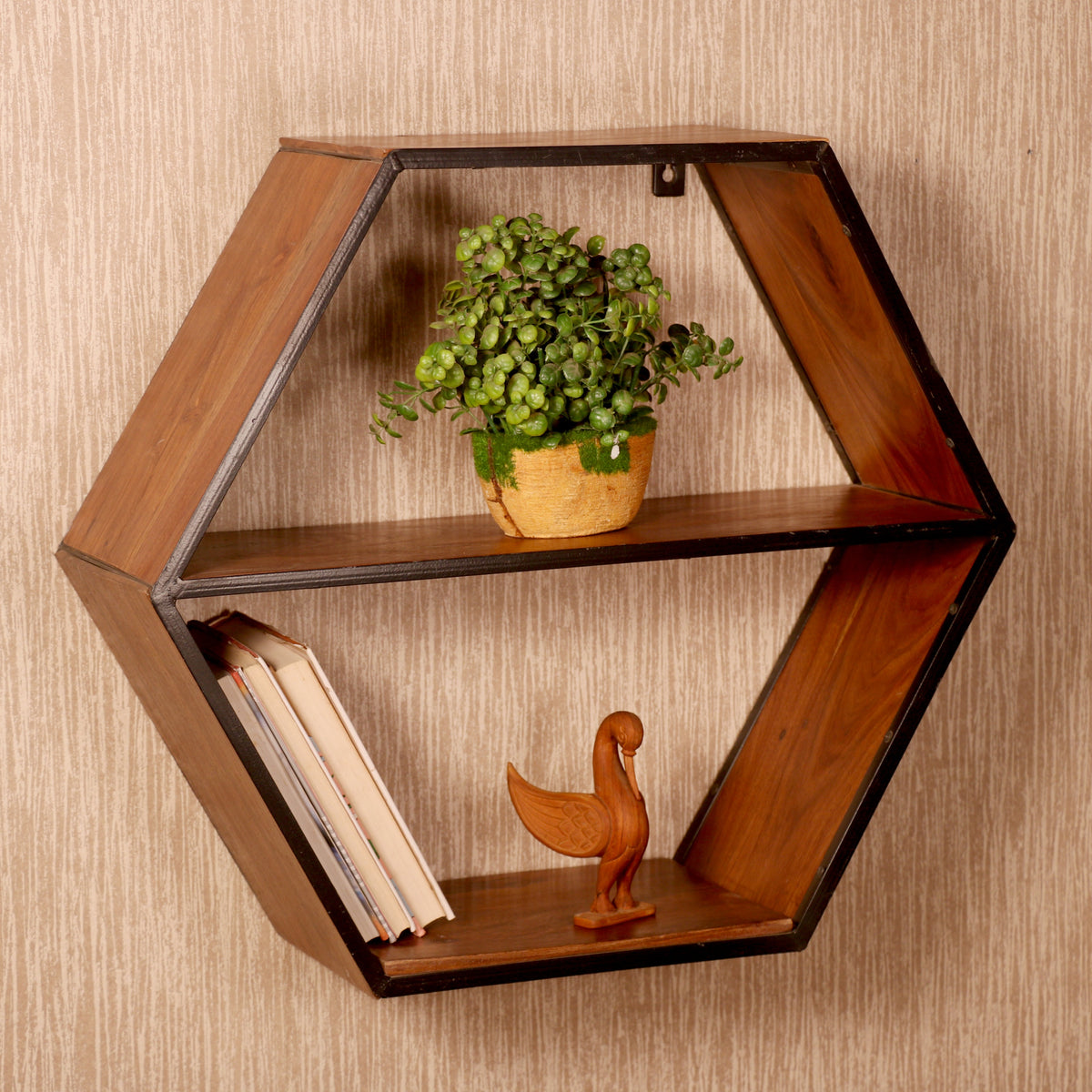 Aster Solid Wood Wall Shelf — view 1