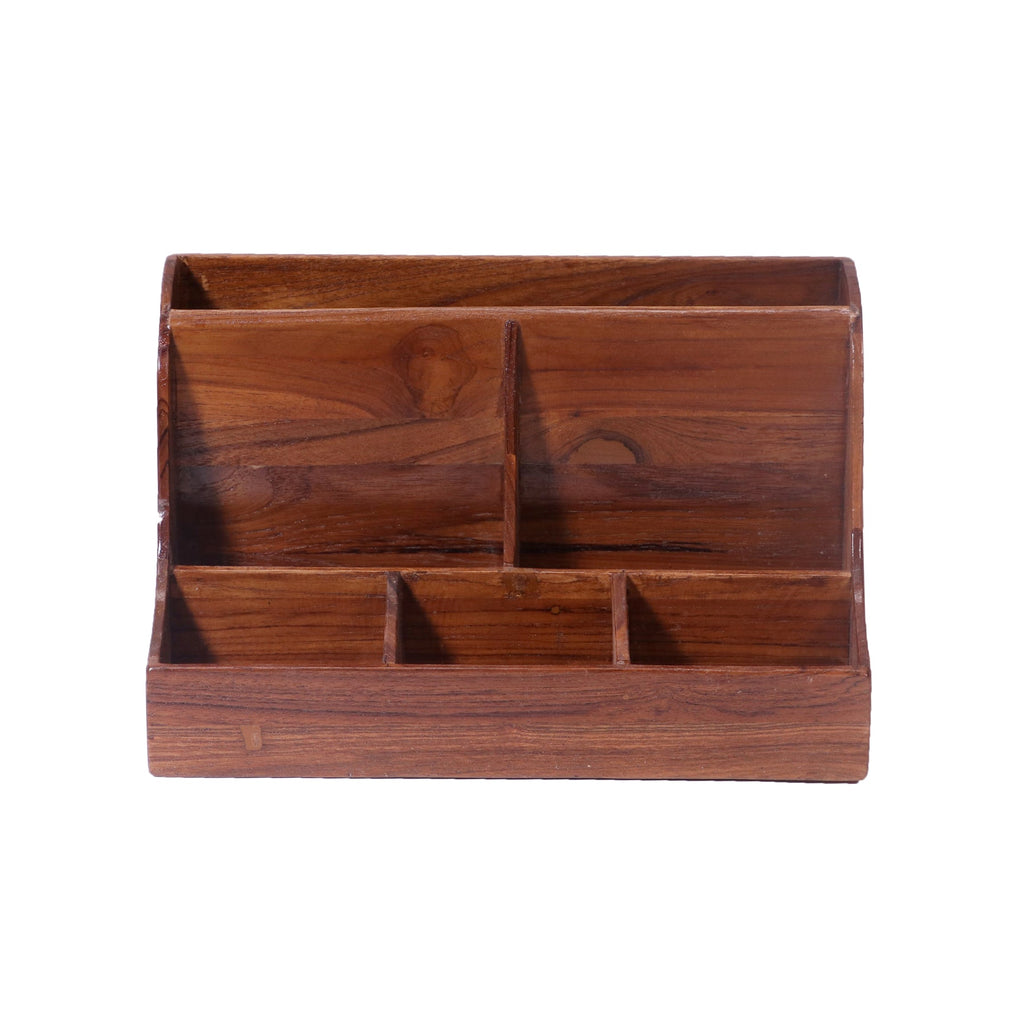 Riven Solid Wood Desk Organizer - product image 3