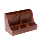 Riven Solid Wood Desk Organizer - product image 1