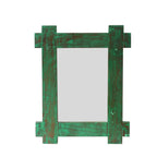 Avila Distressed Green Wall Mirror — view 3