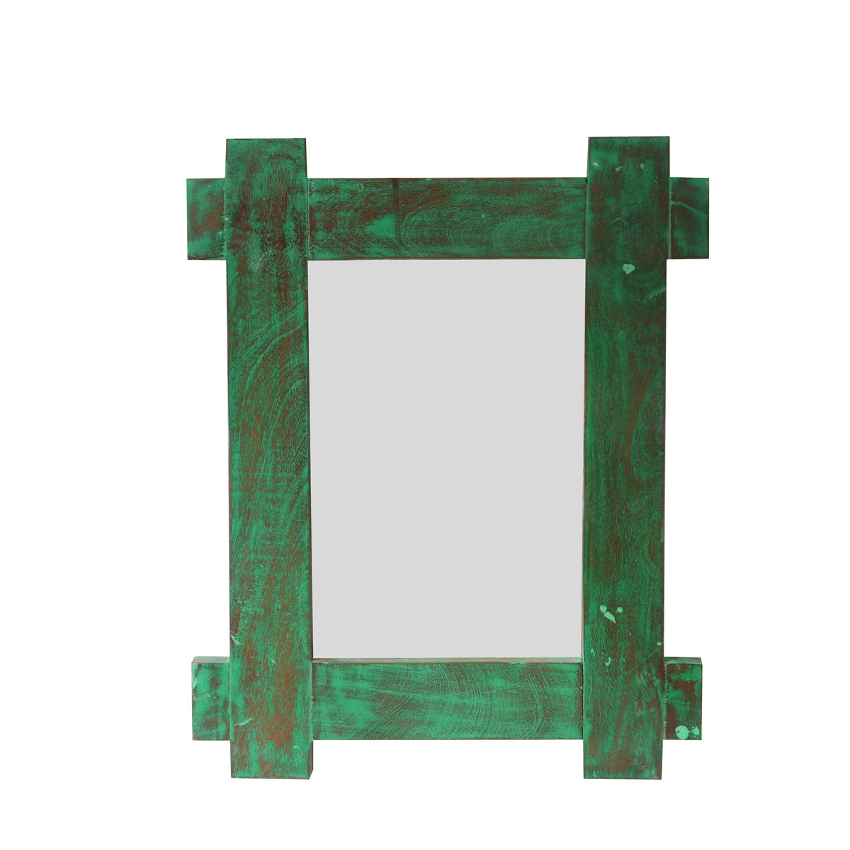 Avila Distressed Green Wall Mirror — view 3
