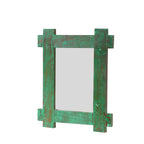 Avila Distressed Green Wall Mirror — view 1
