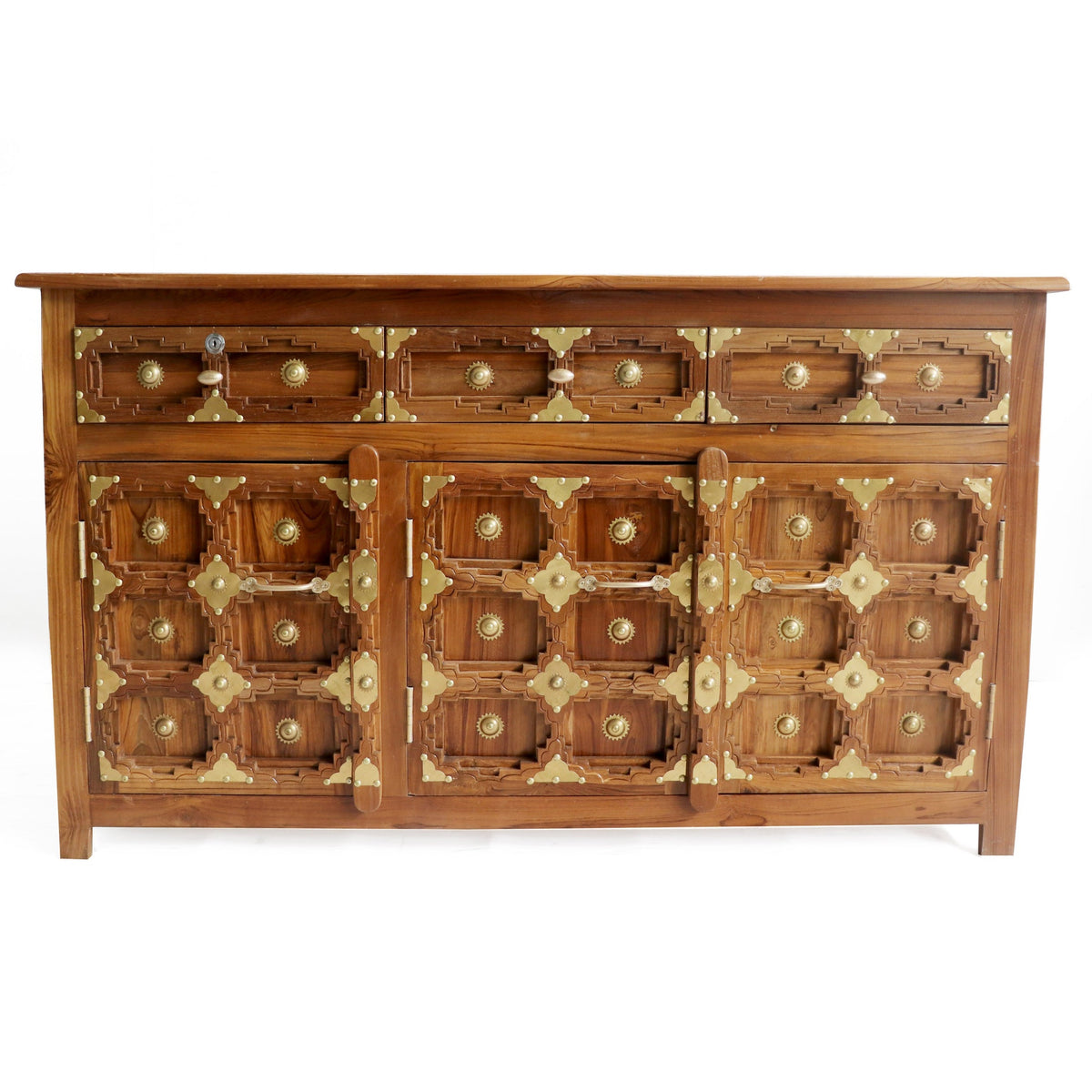 Nora Carved Storage Cabinet — view 2