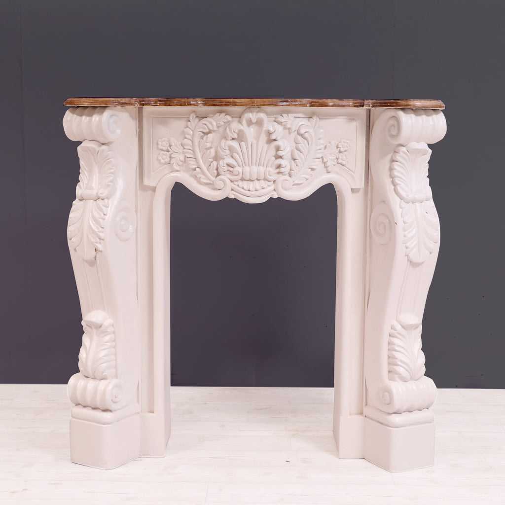 Isola Carved Fireplace Mantel — view 1
