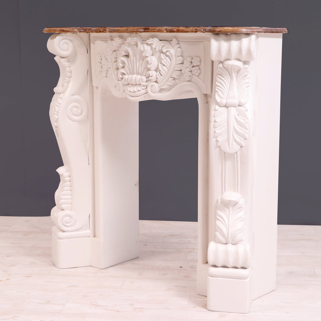 Isola Carved Fireplace Mantel — view 4