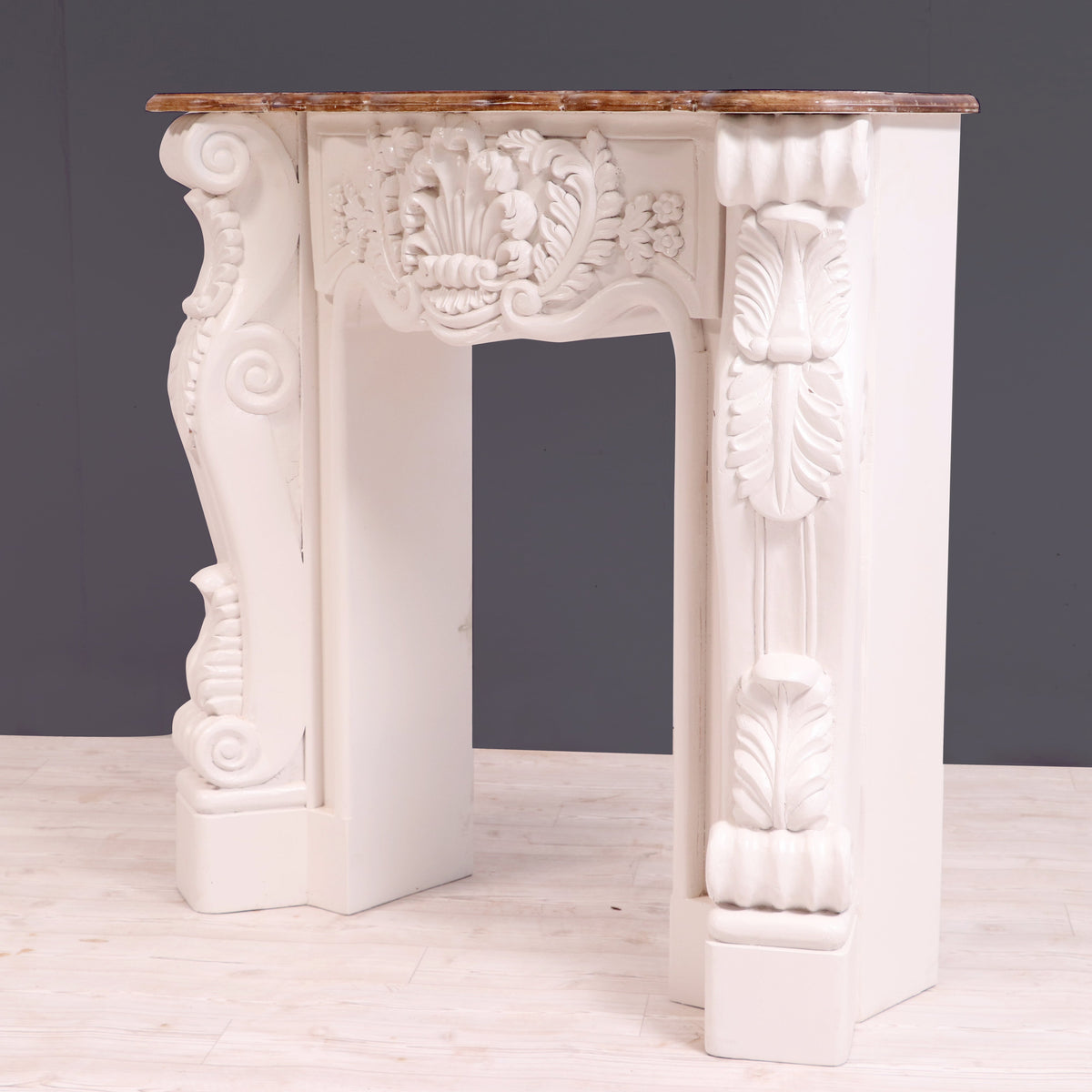 Isola Carved Fireplace Mantel — view 4