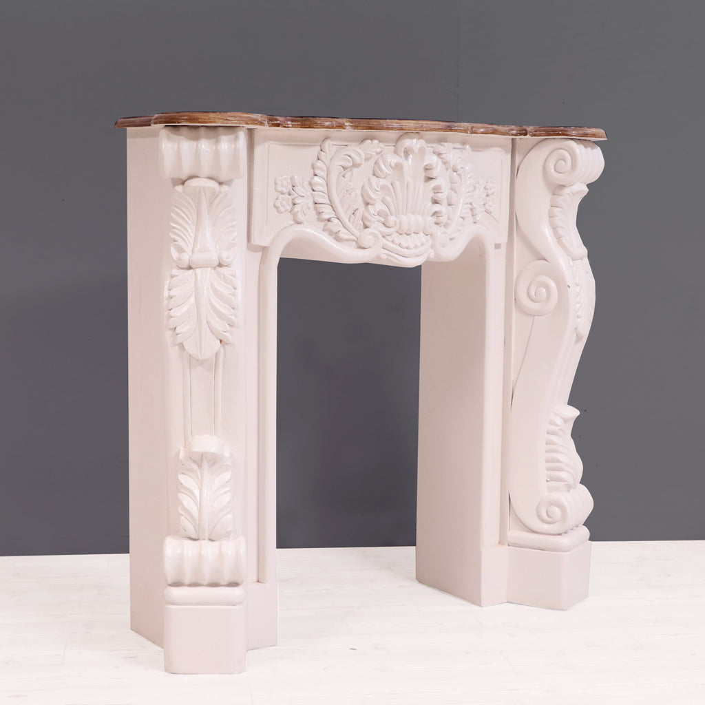 Isola Carved Fireplace Mantel — view 7