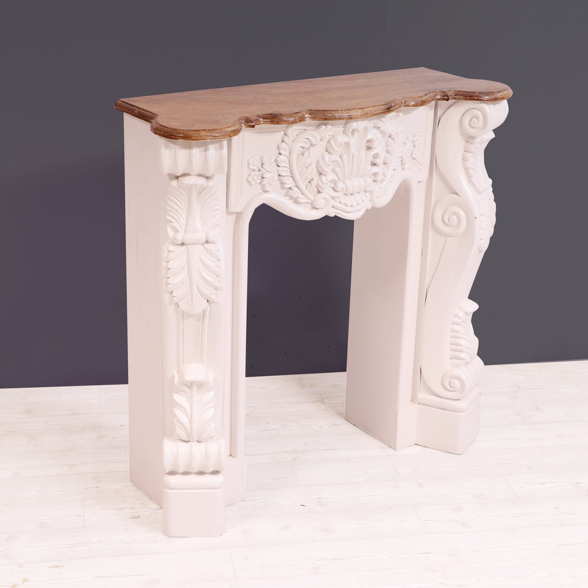 Isola Carved Fireplace Mantel — view 8