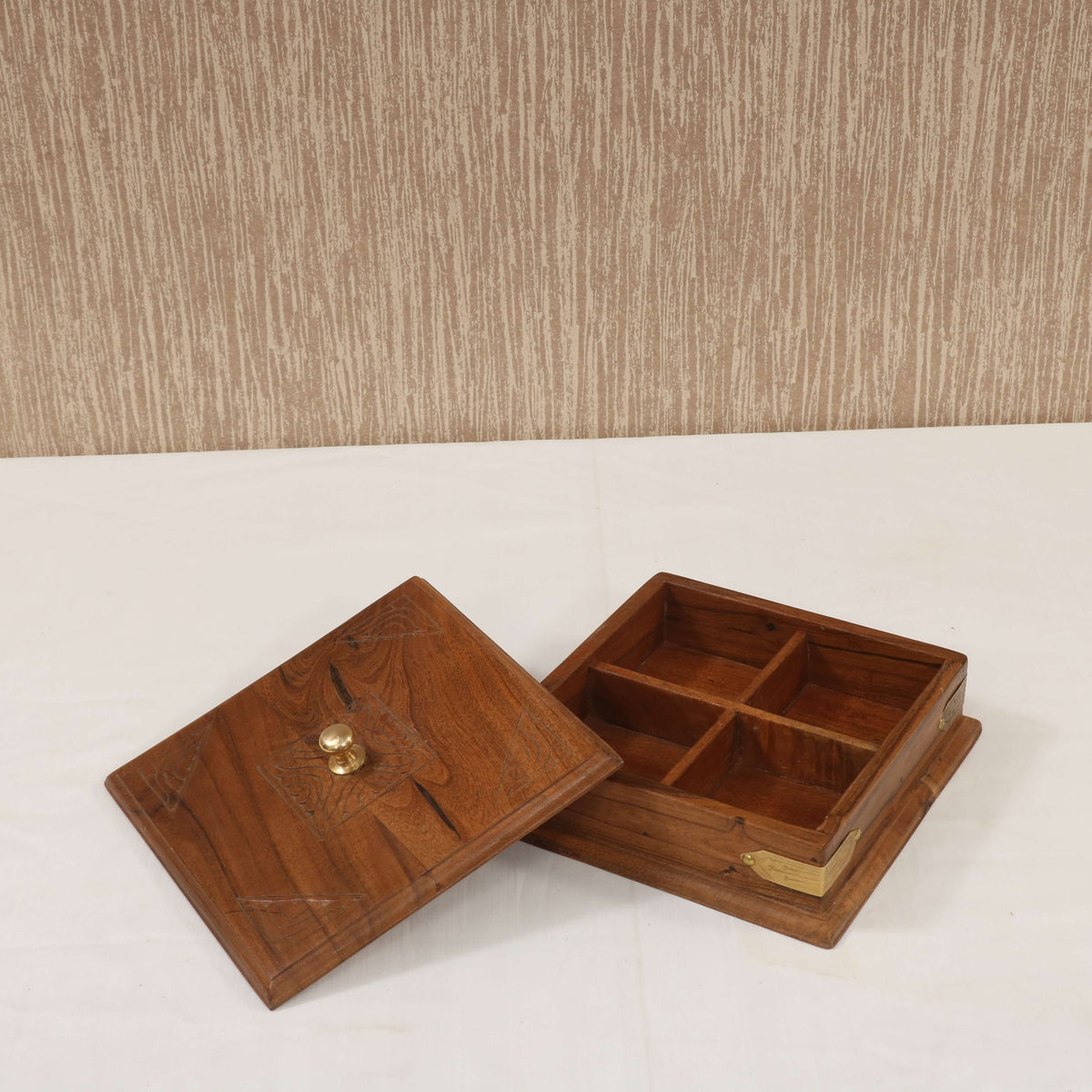Maren Solid Wood Storage Box — view 1