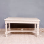Margot Carved White Coffee Table — view 6