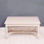 Margot Carved White Coffee Table — view 2