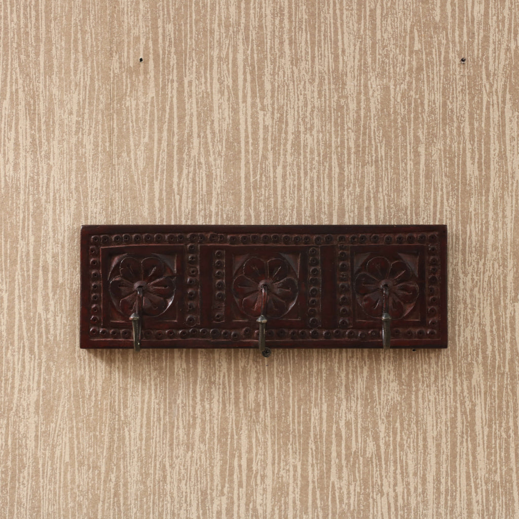 Delphine Solid Wood Wall Hook Rack — view 1