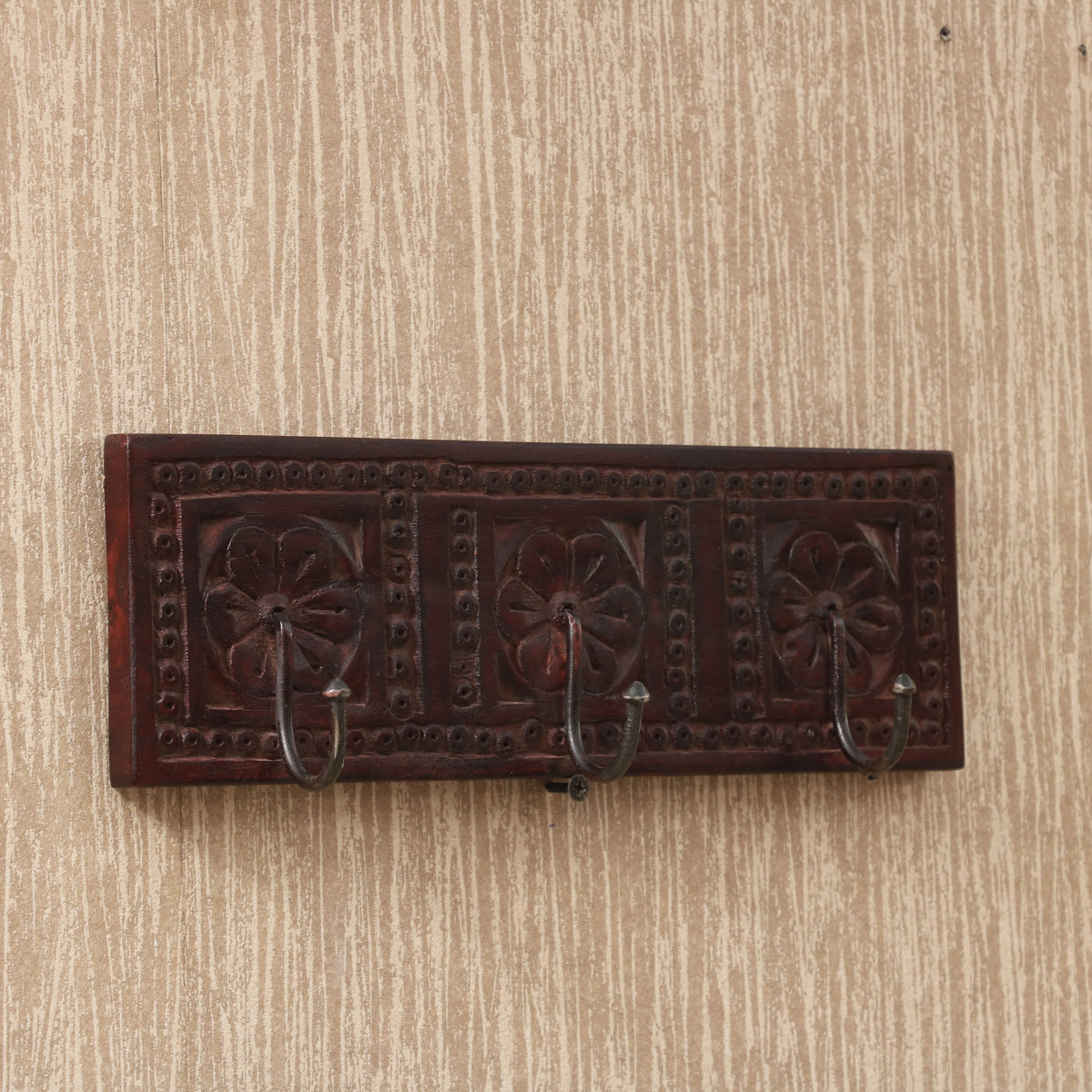 Delphine Solid Wood Wall Hook Rack — view 2