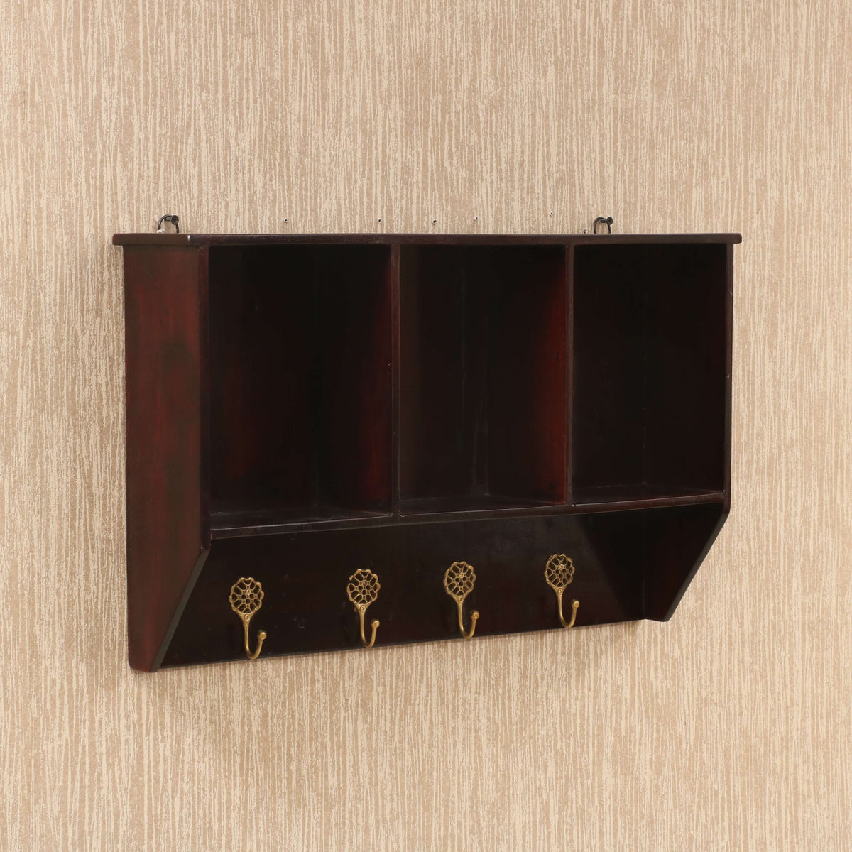 Calla Solid Wood Storage Rack — view 1