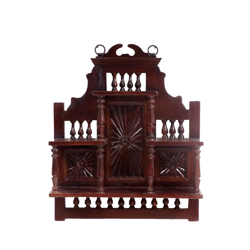 Alba Carved Wall Shelf — view 2