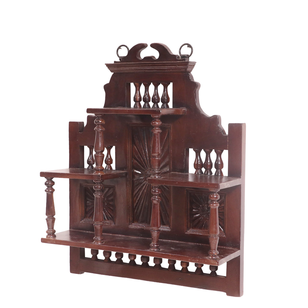 Alba Carved Wall Shelf — view 1