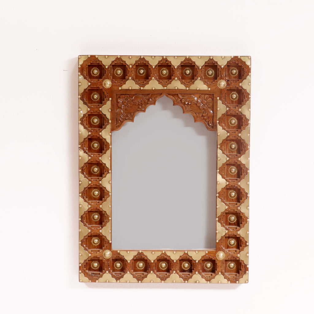 Alma Solid Wood Wall Mirror — view 3