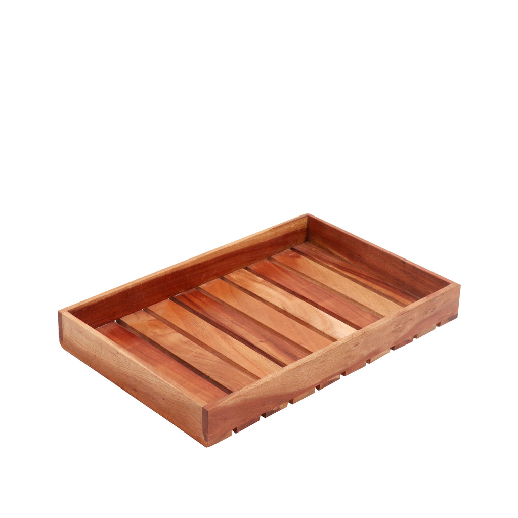 Emery Slatted Serving Tray — view 3